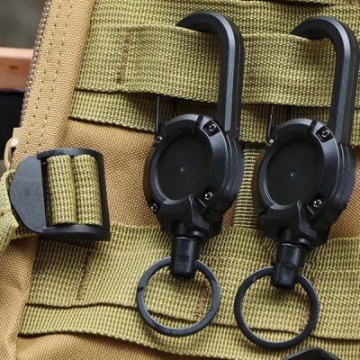 Прибиращ се ключодържател с телено въже (2 бр.) | TACTKEY